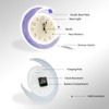 COLORNEON Silent Moon Neon Clock with Dimmable Light - 4-in-1
