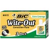 BIC Extra-Coverage Wite-Out Brand Correction Fluid 3 pack
