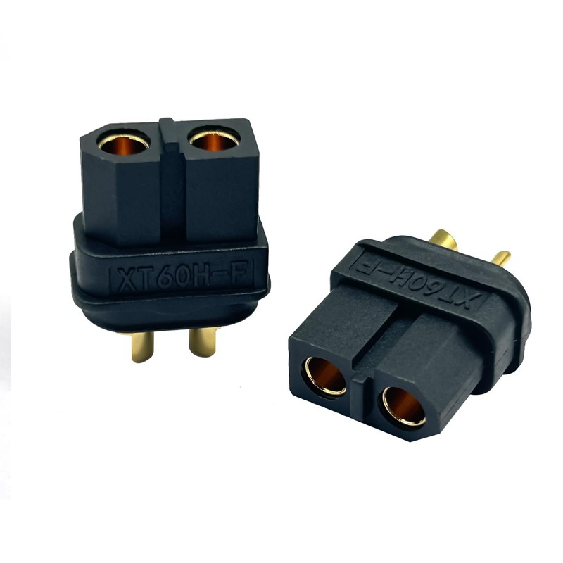 Amass 20 Pair XT60H Bullet Connector Plug Black Male Female