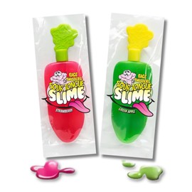 Face Twisters Sour Tongue Candy - Strawberry & Green Apple - Gift Pack of 2 (One Each Flavor), 1.4 oz Tubes By Lyza's Sweets & Treats