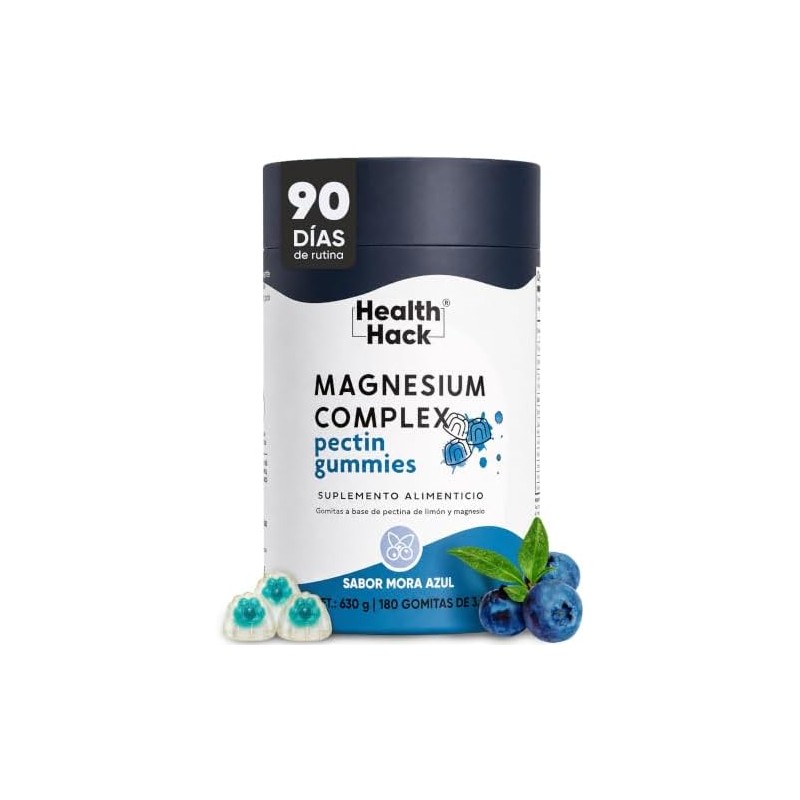 Magnesio Complex con Glicinato y Citrato 180 Gomitas Sin Azúcar