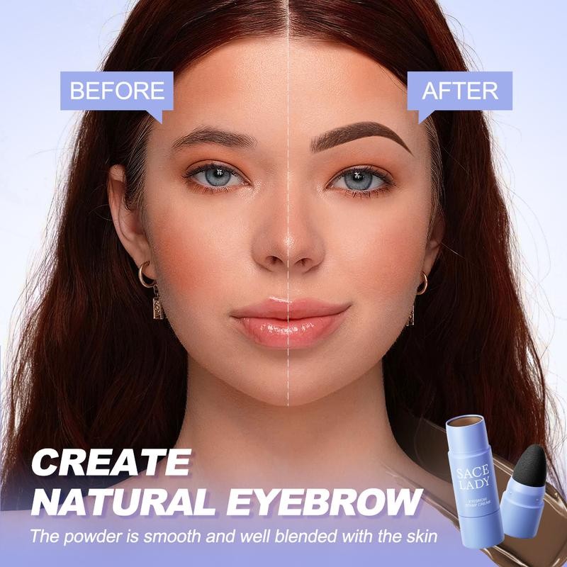SACE LADY Lasting Eyebrow Stamp Cream with Brush Waterproof Natural