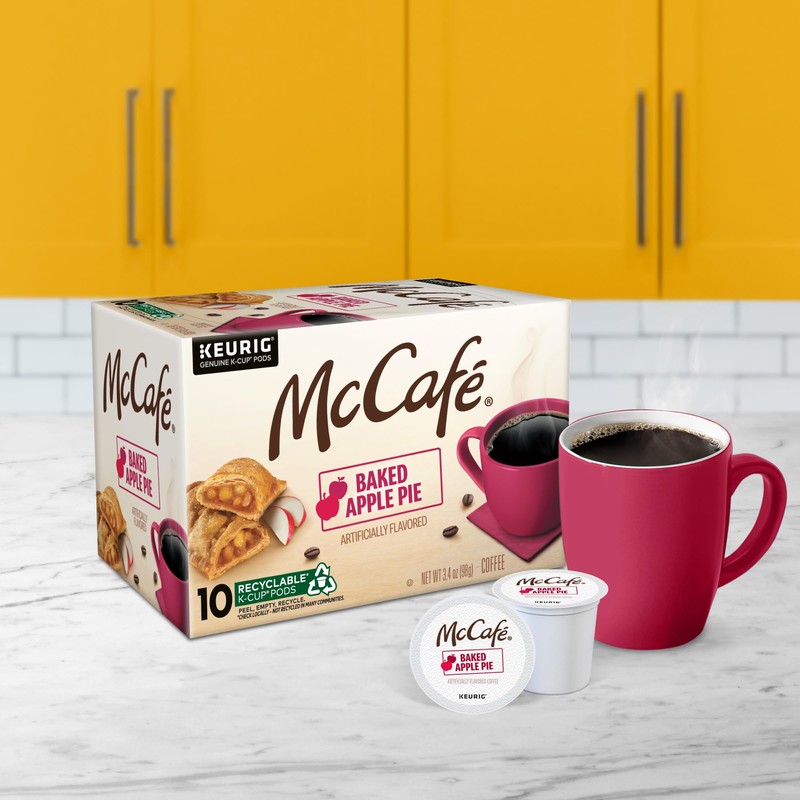 McCafe Baked Apple Pie Coffee, Keurig Single Serve K-Cup Pods,