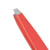 Niegeloh Solingen Straight Eyebrow Tweezers Topinox Red 9cm - Made