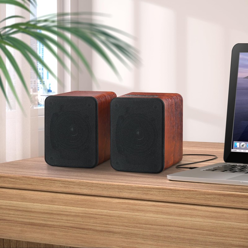 Saiyin Speakers for Vinyl Record Player, Bluetooth Turntable Speakers with