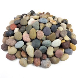 FANTIAN 40 lbs River Rocks for Landscaping, 1-2 Inch Decorative Stones Pebbles for Plants, Garden, Paving Crafting, Walkways and Outdoor Yards