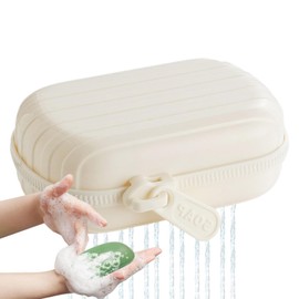 Travel Soapbar Holder Leak Proof,Leakproof Travel Soapbar Dish | Portable Soapbar Case with Carabiner Design, Draining Layer, Lid for Traveling Camping, Outdoor, Gym, Bathroom