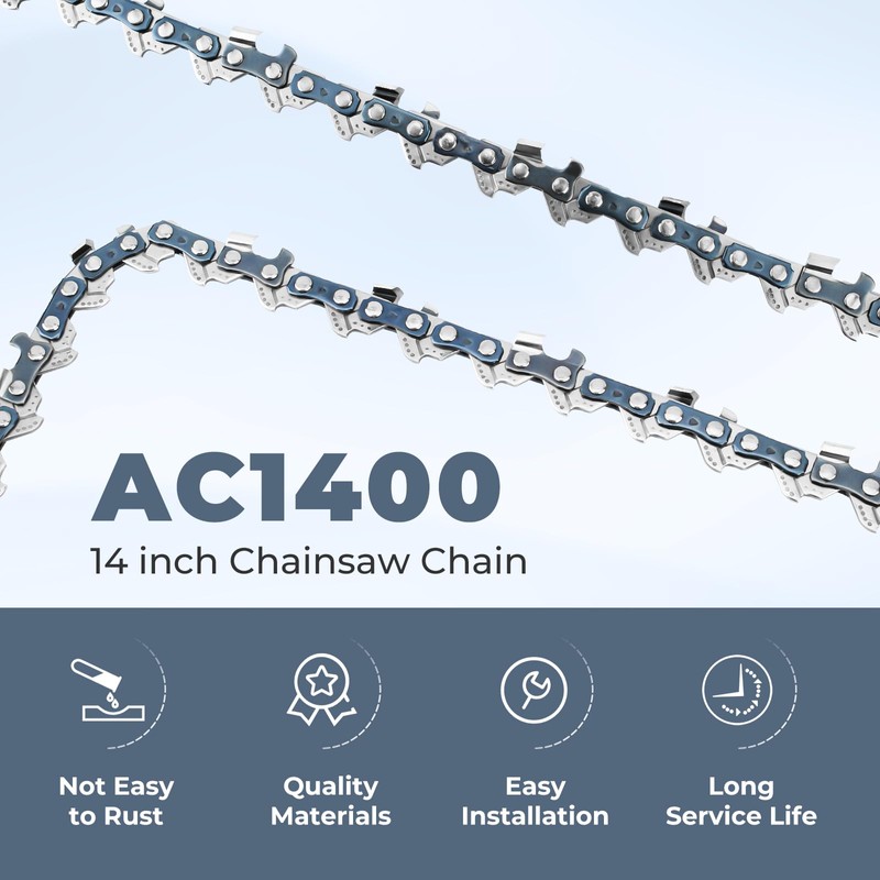 14" Chainsaw Chain Replacement for EGO Chain Saw CS1400,CS1401,CS1403,AC1400 Chainsaw