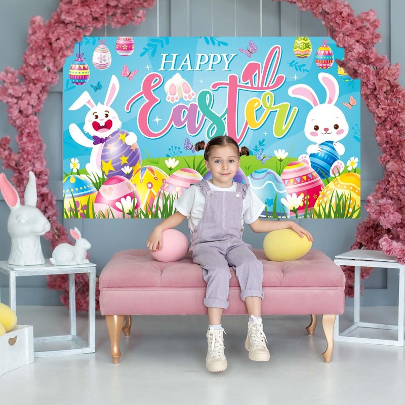 71'' x 43'' Happy Easter Banner, 71'' x 43'' Easter