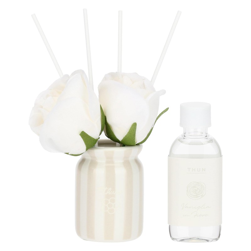 Set diffusore con rose, grigio