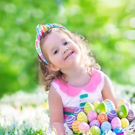 Lanmerry Easter Knot Headbands for Women Rabbit Hairbands Bunny Egg Wide Headband Girls Headbands Fashion Cosplay Hairbands Easter Hair Accessories Purple