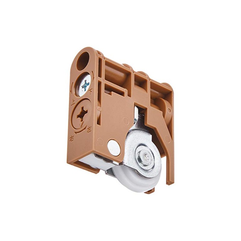 Best 0180-043 728Y Two-dimensional Adjustable Door Wheel, Y Shape, Brown