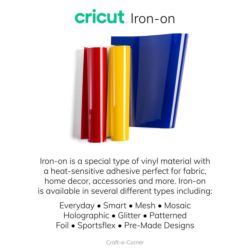 Cricut 3.6m (12ft) Neon Orange Iron-On Transfer Heat Transfer Vinyl