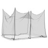 vidaXL Black Rectangular Indoor/Outdoor Mosquito Net - Foldable Polyester Mesh,