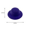 ASUNFO 12 Pcs Mini Top Hat Tiny Miniature Felt Hat