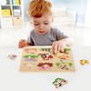 Lelin Wooden puzzle with farm animals