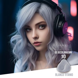 KÜÜL - Color System Funny Colors Tinte Semipermanente Cabello Color Blanco Titanio 90ml, con Blanco Titanio, Filtro UV y Colágeno, Prolonga Intensidad del Color, Aporta Hidratación, Brillo y Sedosidad