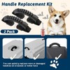 Terixe 2 Packs Handle Replacement for Kennel, Replace Worn or