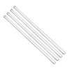 sourcing map 6mmx6mmx250mm Transparent Clear Solid Acrylic Square Rod PMMA