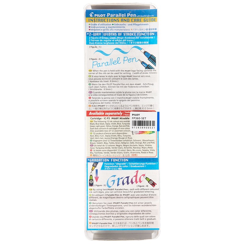 PILOT Parallel Calligraphy Pen Set, 6.0mm Nib with Black and