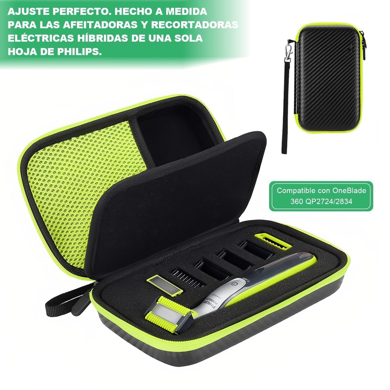Estuche de Almacenamiento para Shaver OneBlade 360 QP2724/2834, Material Rígido