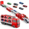 Demero Transport Truck Toy with Cars Portable Truck Toy with