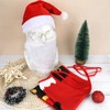 HOWAF 4 PCS Santa Claus Costume, Santa Hat Christmas Hat,