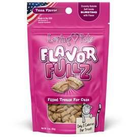 Loving Pets Flavorfullz Filled Treats for Cats, Tuna 3 oz.