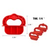 RLECS 6pcs Gap Deck Board Spacer Guide Red 1/4" Handheld