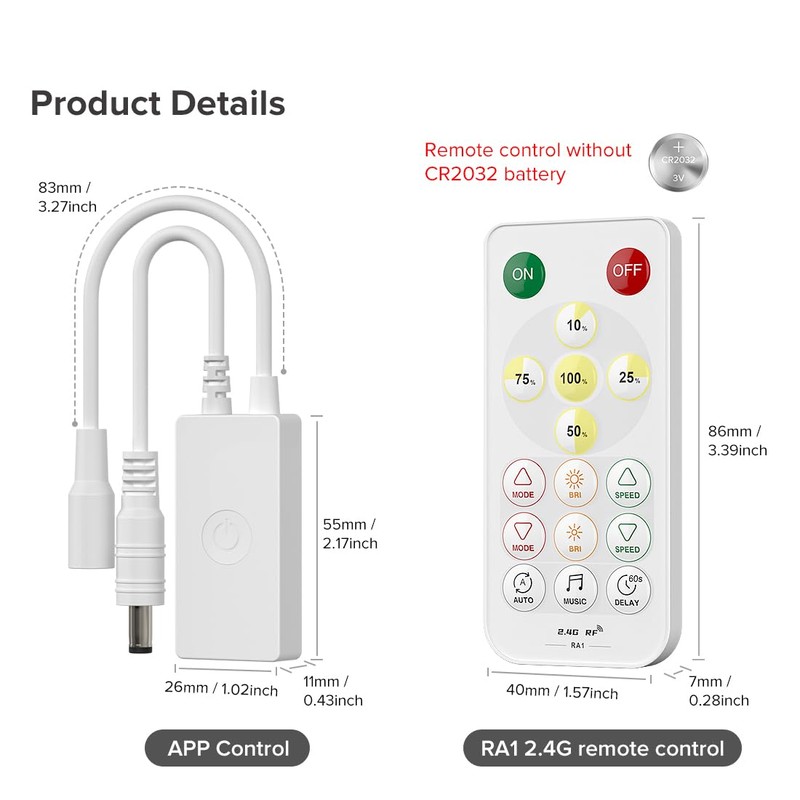 SEZO SP641E Monochrome Music Bluetooth PWM LED Controller Dynamic Effects