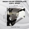 1 Roll Snow Color Camouflage Vinyl Wrap 12'' x 12''