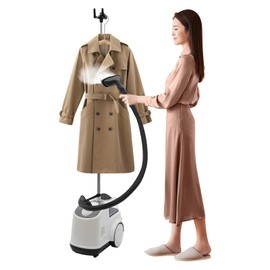 Professional Steamer for Clothes, Heavy-Duty Commercial Garment Steamer 1500W Powerful Standing Garment Steamer with Wheels, 3L Water Tank for 90min Steaming, 45s Fast Heat-up