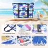 KUAK Mesh Beach Bag Extra Large Lightweight Foldable Printed Mesh