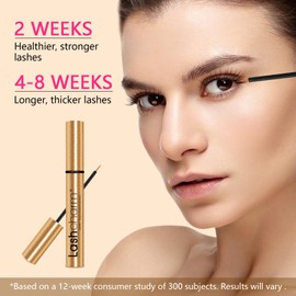 MAVENI Lash Enhancing Serum, Women's Advanced Cosmetics, Eyelash Growth Serum, Promote Longer, Fuller, and Denser Eyelashes, Fast and Effective (Gold, 0.1 Fl Oz (Pack of 1))