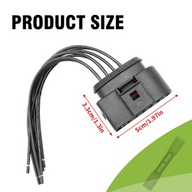 MDEOOSKY Headlamp Pigtail Connector, Headlamp Pigtail Connector Harness Replacement for Kenworth T680