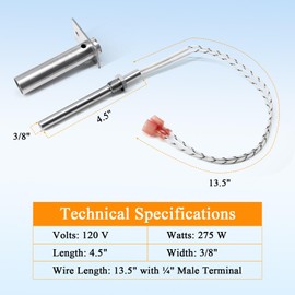 Criditpid W010-1949 Igniter with Housing for Napoleon NPS45, NPS40, NPI45, NPI40 Pellet Stove, Timberwolf TPI35, TPS35 Pellet Stove.