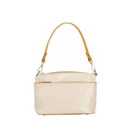 DIVINA FIRENZE - LILLA Tasche Beige, blaue Tasche, Damentasche aus echtem Leder Made in Italy, elegant und vielseitig, Handtasche für Damen, Schultertasche, große Tasche oder Umhängetasche für Damen,