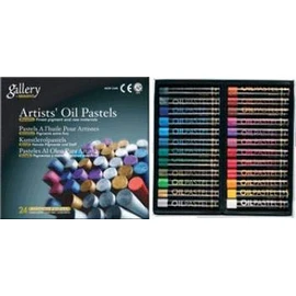 Mungyo Gallery Artists' Oil Pastels - 24 Metallic Colors
