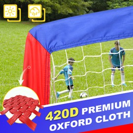 HOORAYSPORT Soccer Goal, Portable Soccer Goals for Backyard, Pop Up Soccer Goal, Soccer Net for Indoor or Outdoor Practice and Training (2, 5x3.2 ft)