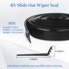 R854056 RV Slide Out Wiper Seal 1-1/2" Black Rubber Slideout