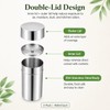 2 Pack Matcha Powder Storage Canisters, 304 Stainless Steel Tea