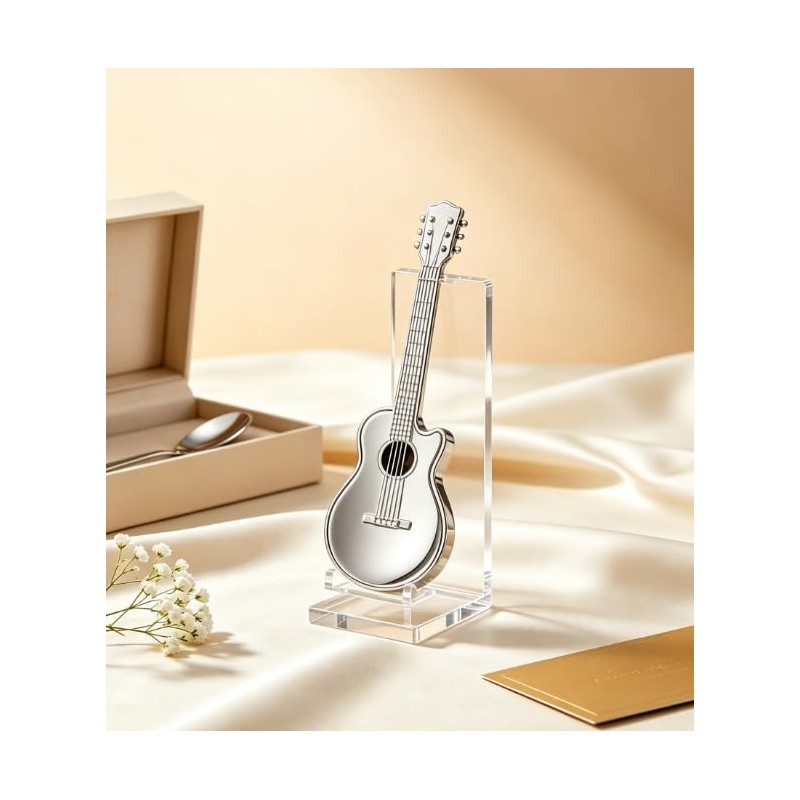 Funny Guitar Shaped Coffee Teaspoons, Musical Dessert Spoons Stirring Mixing