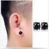 Vogem 4 Pairs Magnetic Earrings for Men Women Stainless Steel