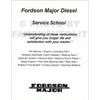 FORDSON MAJOR DIESEL TRACTOR FACTORY REPAIR SHOP & SERVICE MANUAL