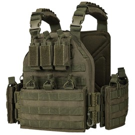 BOMTURN 1000D Tactical Vest for Men Quick Release Modular Vest Adjustable Airsoft Vest Outdoor