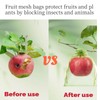 JMFANGLIU 60 PCS Fruit Protection Mesh Bags,6.69x9 Inch,Drawstring Reusable Netting