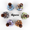 MOTIBACK 6 Pack Small Hair Claw Clips for Women, Acrylic