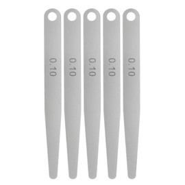 QUARKZMAN Feeler Gauge 0.1 mm Thickness Gauge 65MN Steel Metric Gap Measuring Tool Single Blade Pack of 5