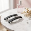 2PCS Matte Black Hair Clips Women