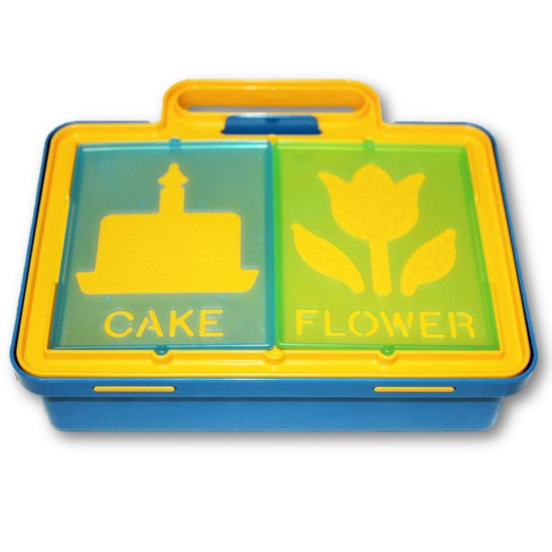 Tupperware Vintage TupperToys Carrying Case & Complete Stencil Art Set